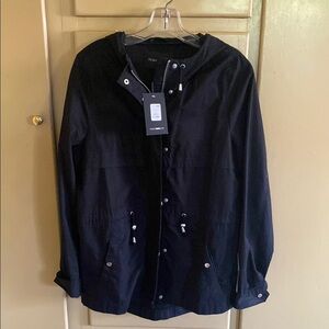 FashionNova Black Hooded Jacket NWT M